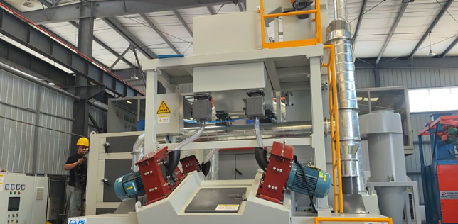 廊坊板材除锈强化，通过式抛丸机应用案例