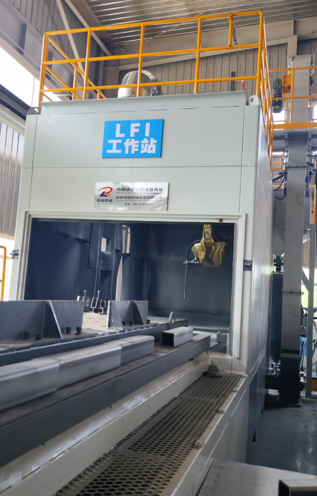 廊坊无尘环保自动喷砂机，车间更安全更规范